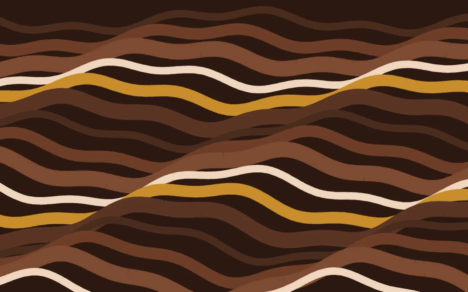 Marbled waves of dark and milk chocolate